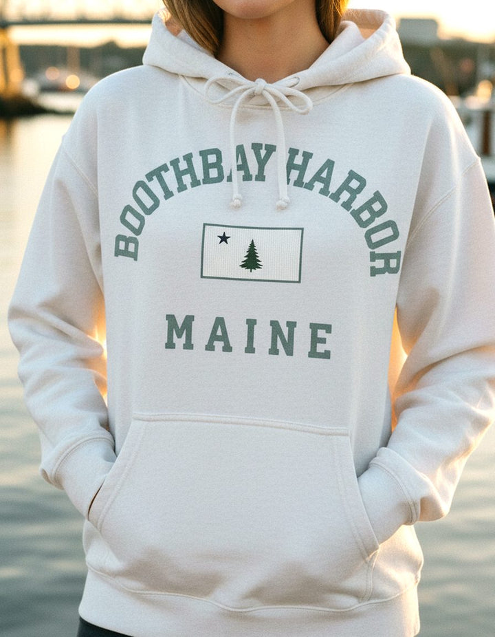 Boothbay Harbor Hoodie Lifestyle Female