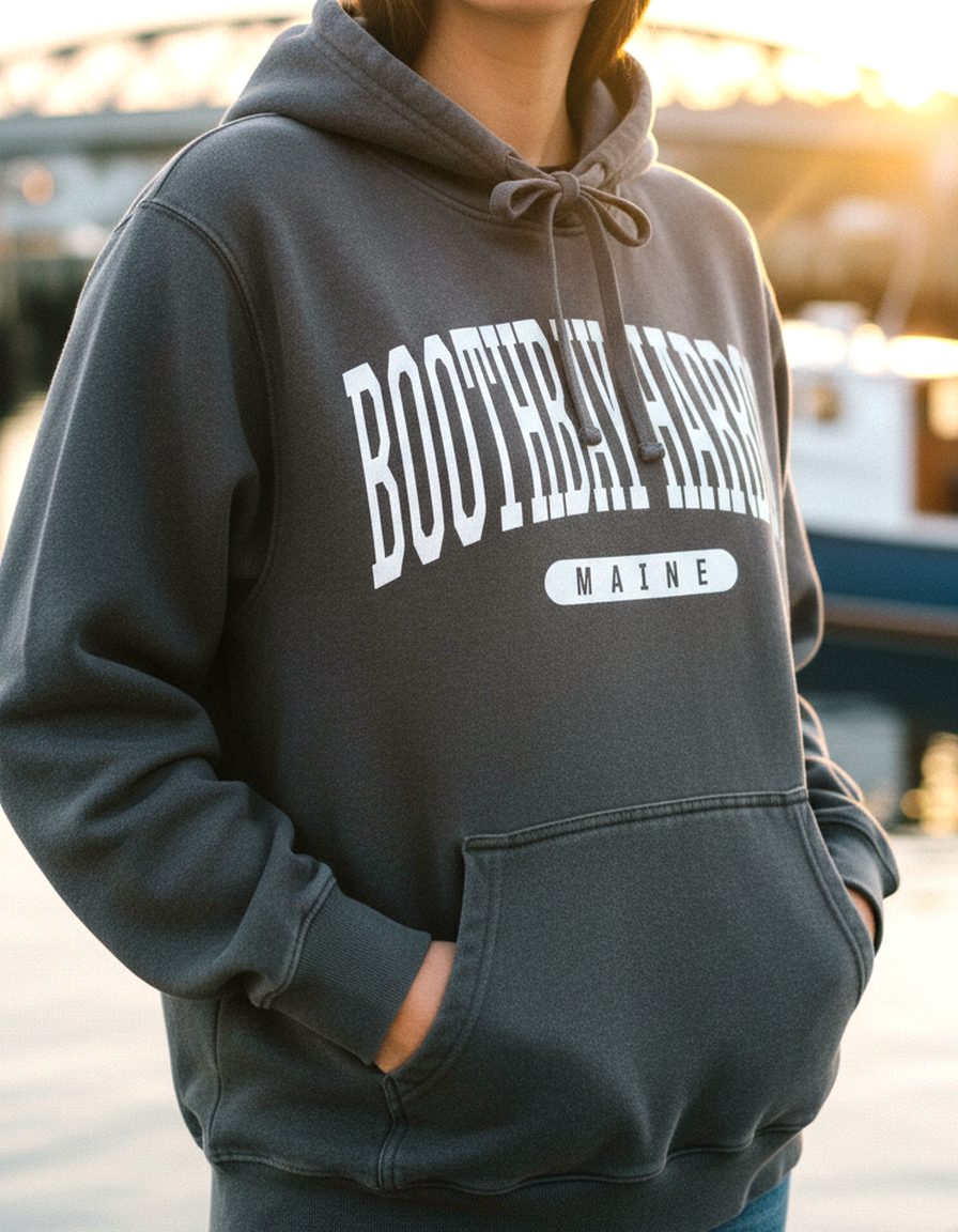 Boothbay Harbor Hoodie Lifestyle Female