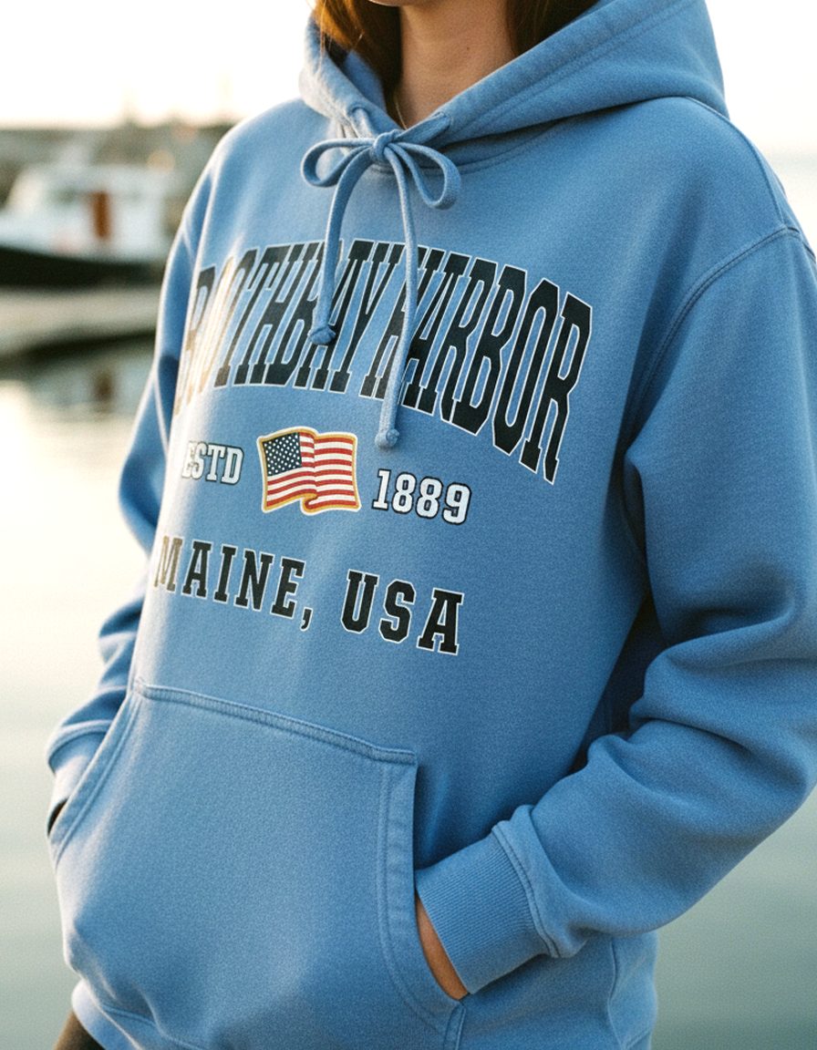 Boothbay Harbor Hoodie Lifestyle Female