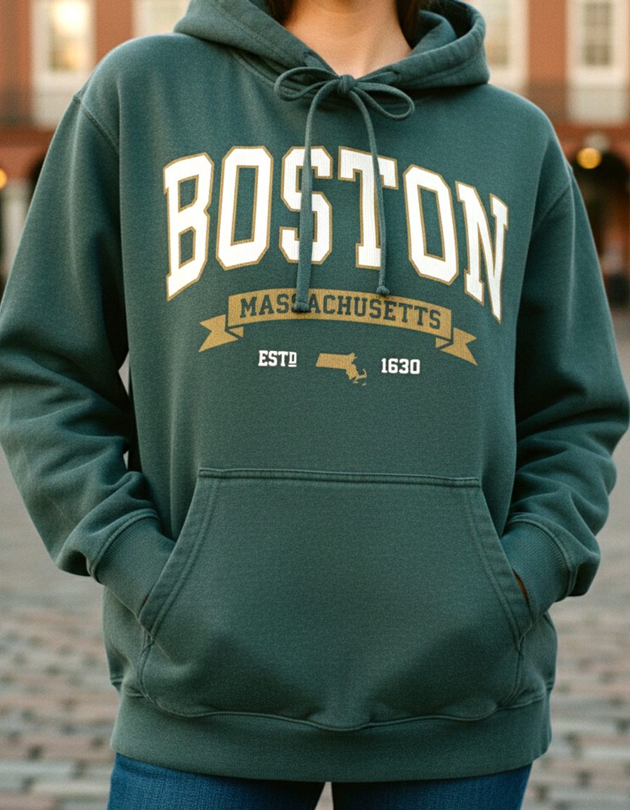 Boston Hoodie Lifestyle Female