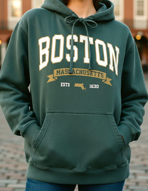 Boston College Style Hoodie Sweatshirt