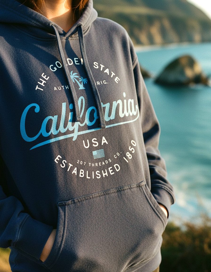 California Hoodie Lifestyle Female