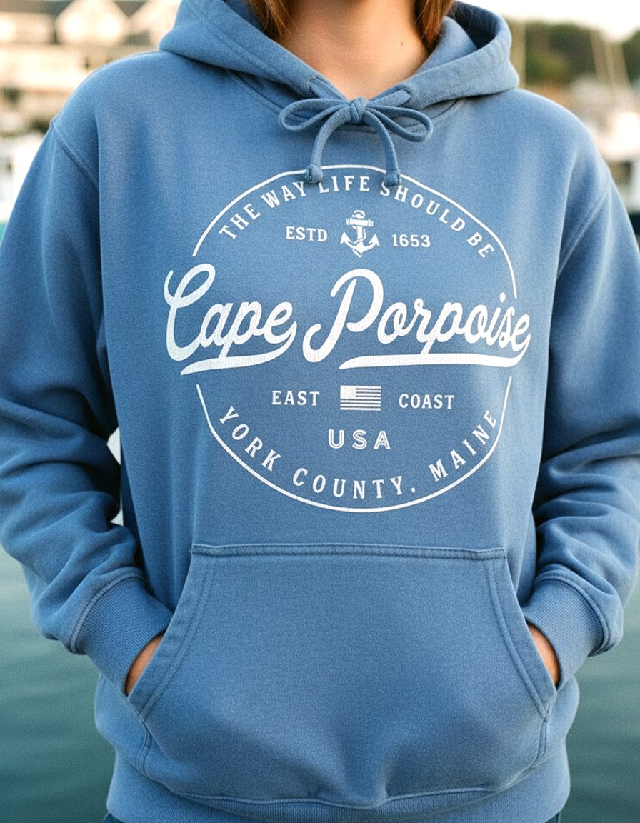 Cape Porpoise Hoodie Lifestyle Female