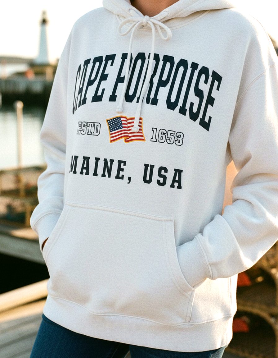 Cape Porpoise Hoodie Lifestyle Female