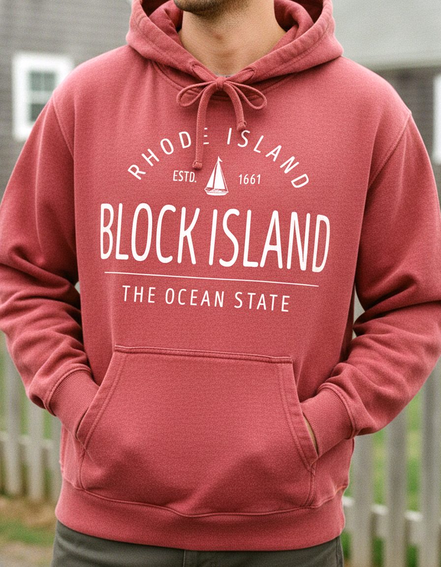 Block Island Hoodie Lifestyle Male