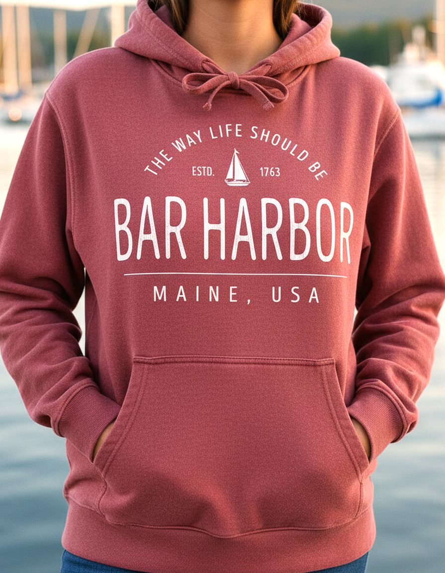 Bar Harbor Hoodie Lifestyle Female