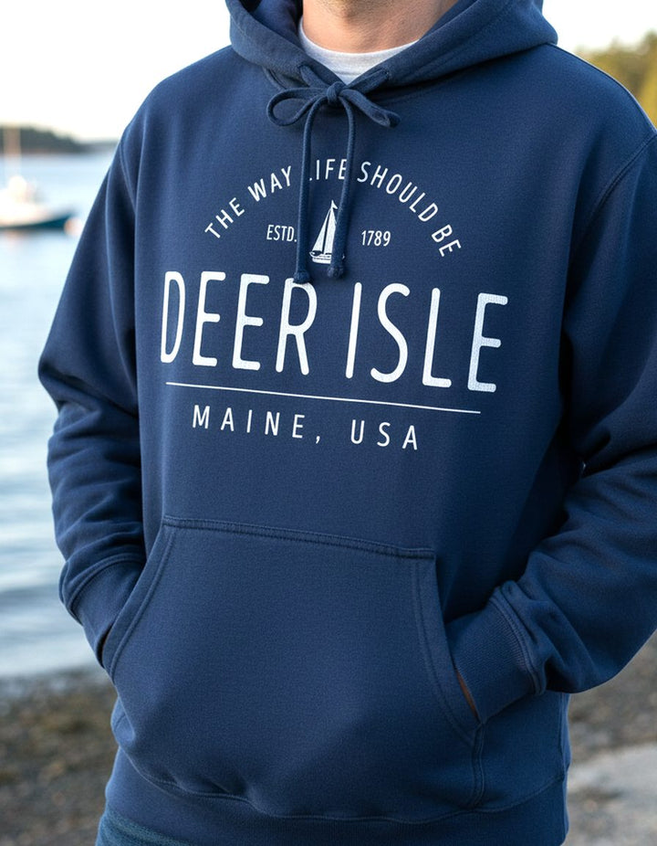 Deer Isle Hoodie Lifestyle Male