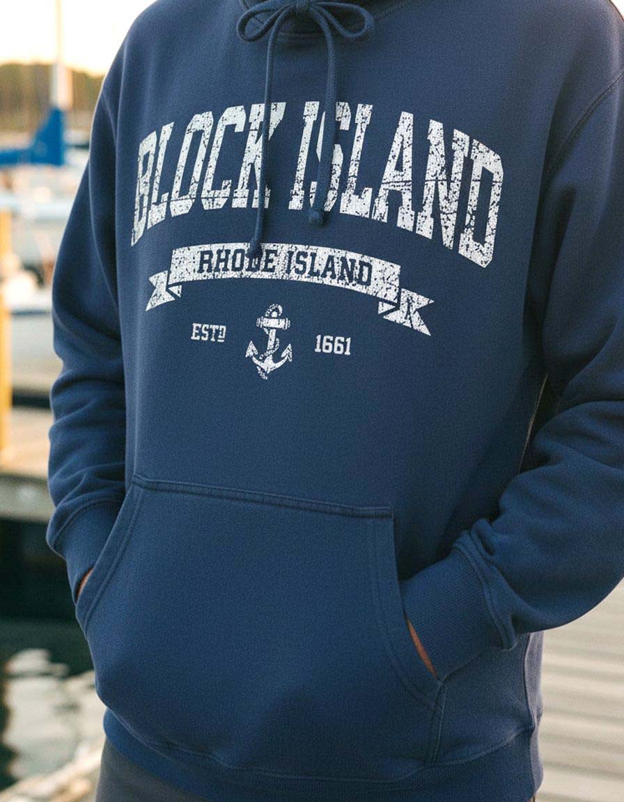 Block Island Hoodie Lifestyle Male