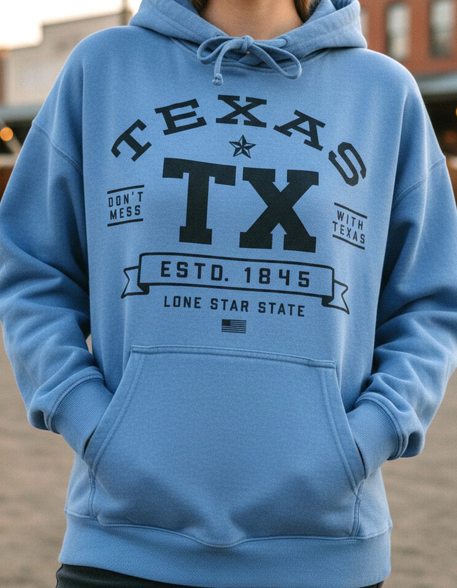 Texas Hoodie Lifestyle Female