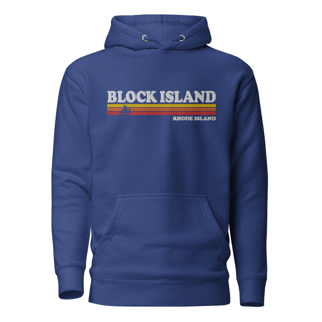 Embroidered Block Island Hoodie Sweatshirt-207 Threads