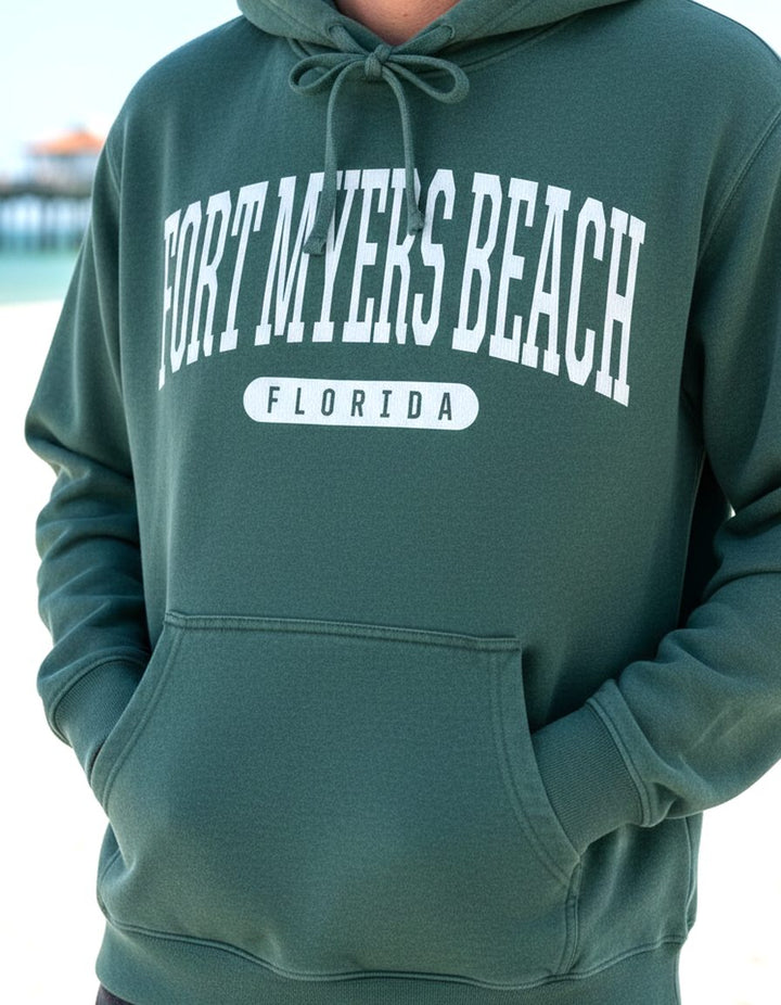 Fort Myers Beach Hoodie Lifestyle Male