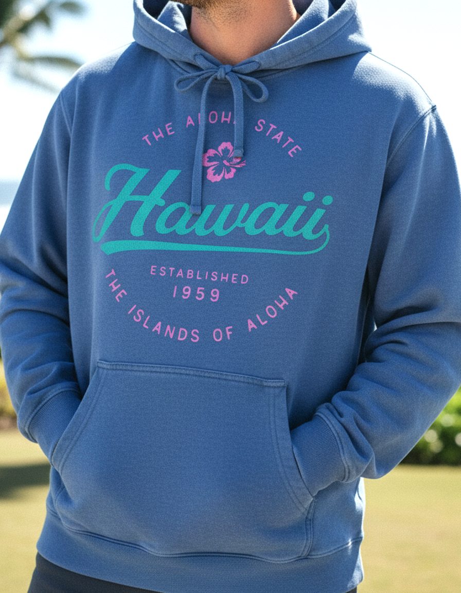 Hawaii Hoodie Lifestyle Male