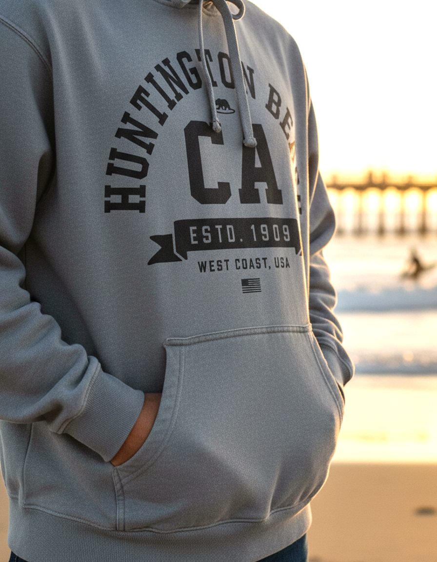 Huntington Beach Hoodie Lifestyle Male