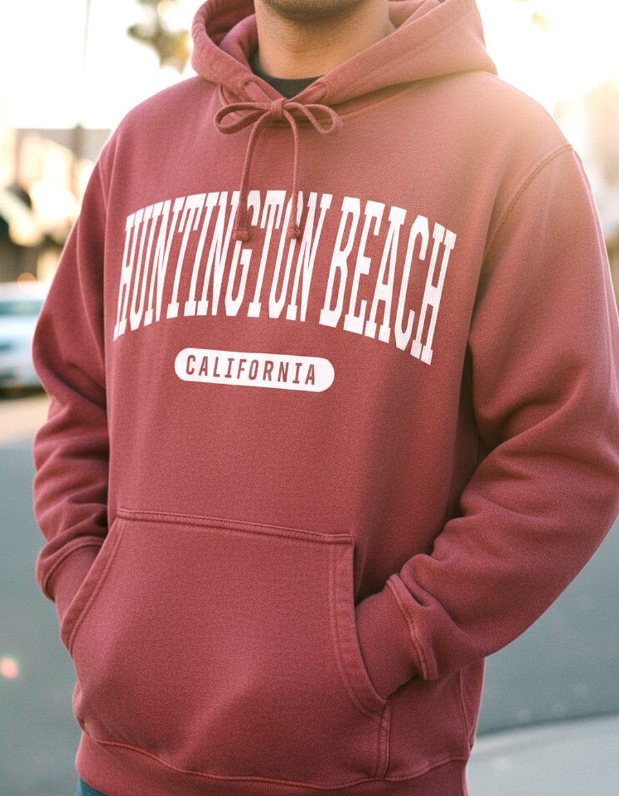Huntington Beach Hoodie Lifestyle Male