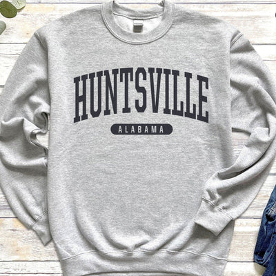 Huntsville Sweatshirt | Soft Cozy Huntsville AL Crewneck Sweater Retro Vintage College University Sweatshirt Alabama Gifts Dorms-207 Threads