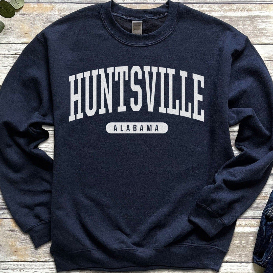 Huntsville Sweatshirt | Soft Cozy Huntsville AL Crewneck Sweater Retro Vintage College University Sweatshirt Alabama Gifts Dorms-207 Threads