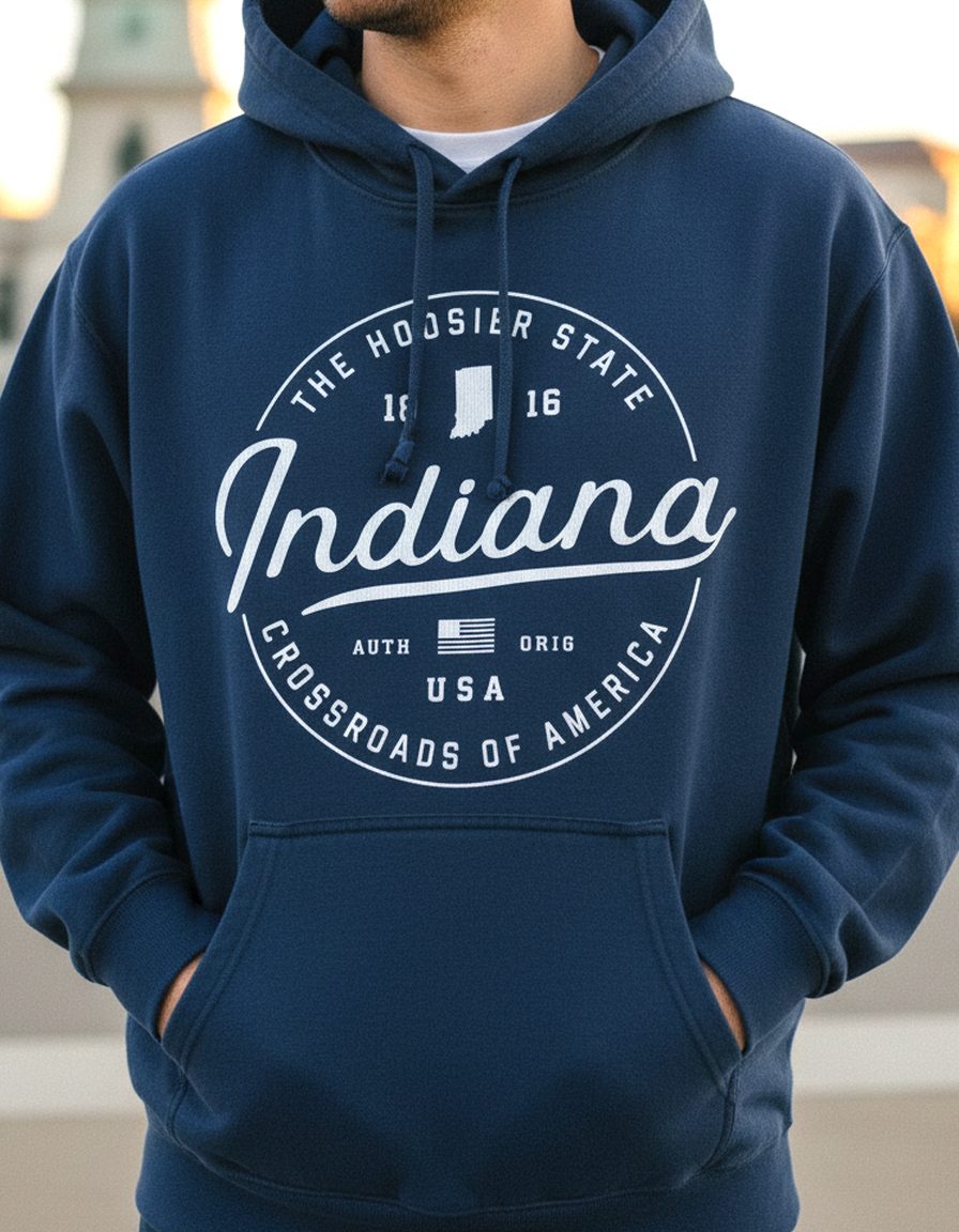 Indiana Hoodie Lifestyle Male
