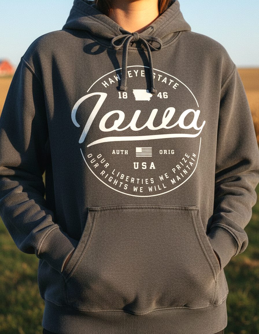 Iowa Hoodie Lifestyle Female