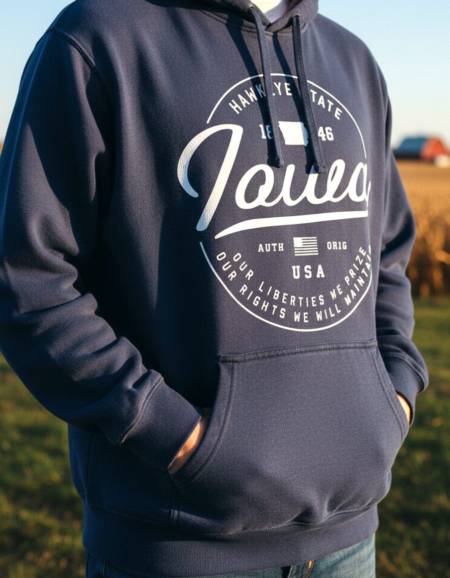 Iowa Hoodie Lifestyle Male