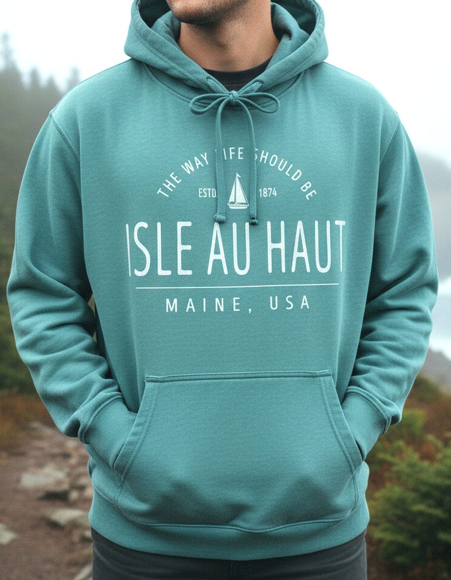Isle au Haut Hoodie Lifestyle Male