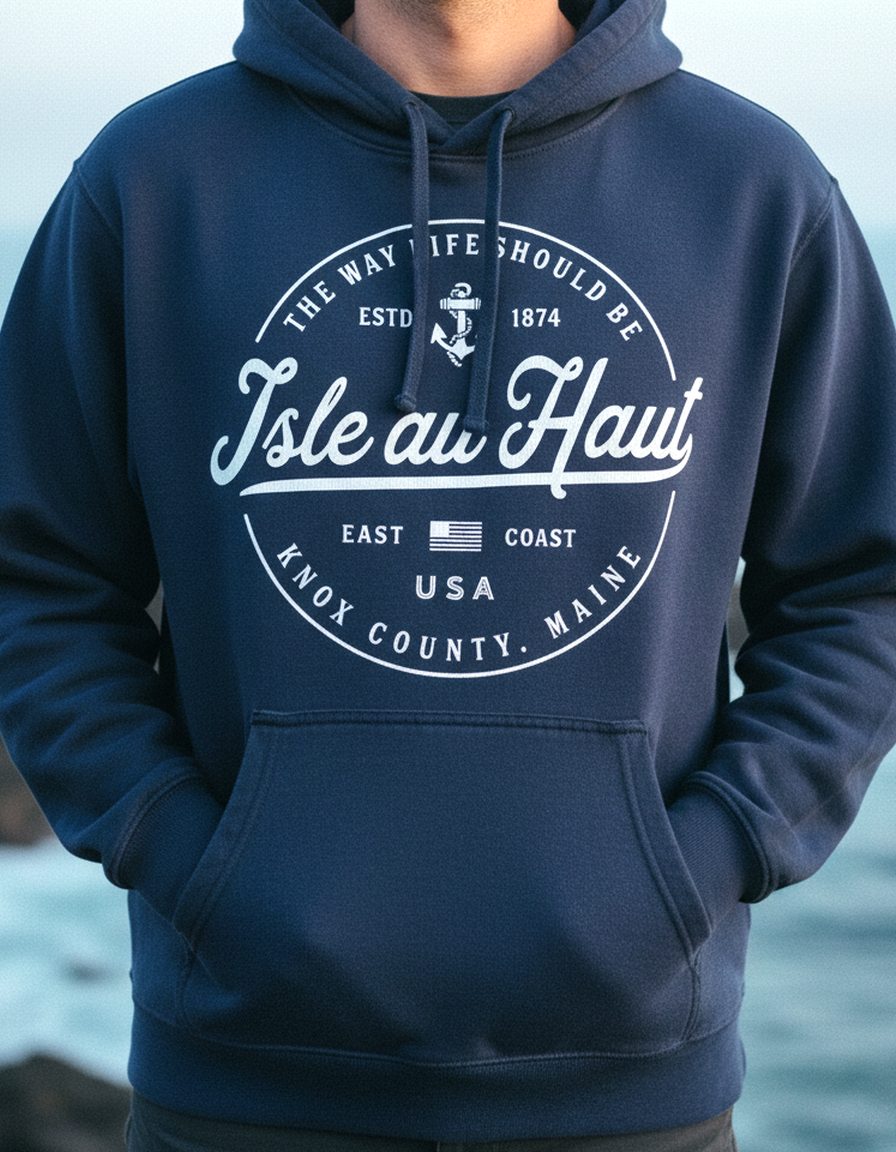Isle Au Haut Hoodie Lifestyle Male