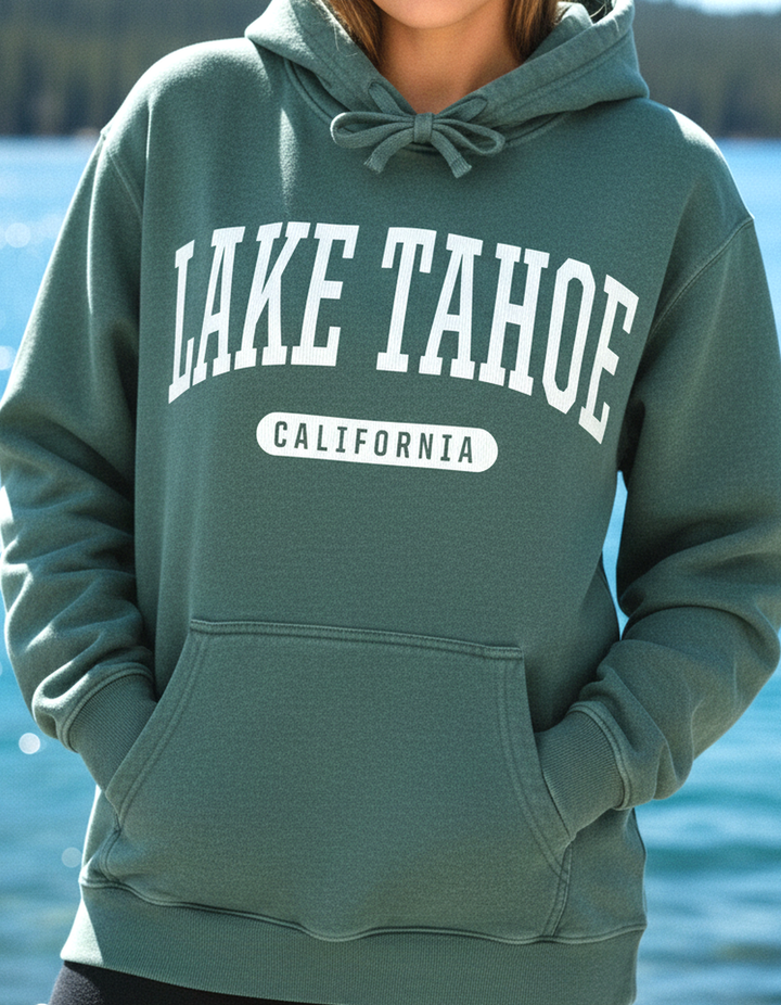 Lake Tahoe Hoodie Lifestyle