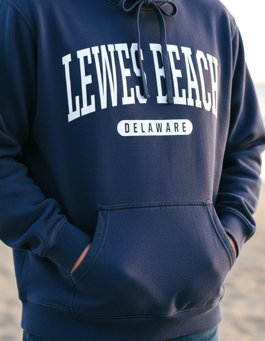 Lewes Beach Hoodie Lifestyle Male