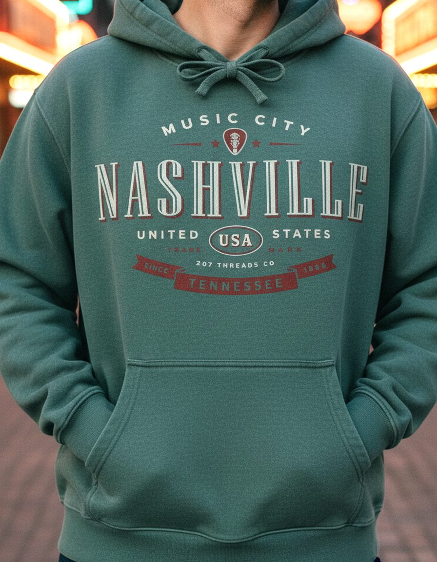 Nashville Hoodie Lifestyle Male