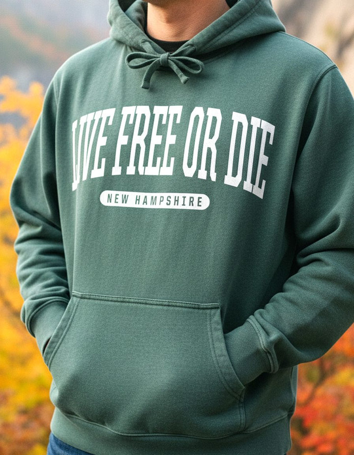 New Hampshire Hoodie Lifestyle Male