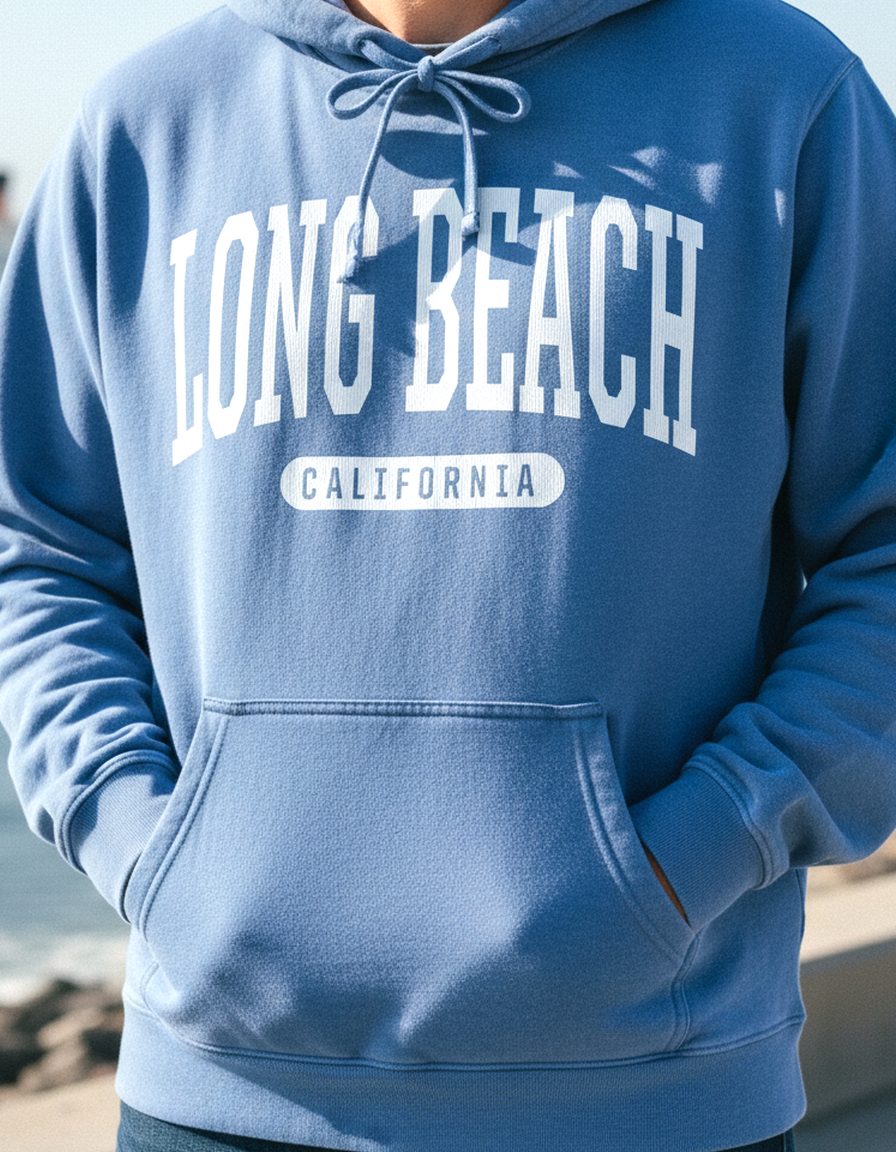 Long Beach Hoodie Lifestyle Male
