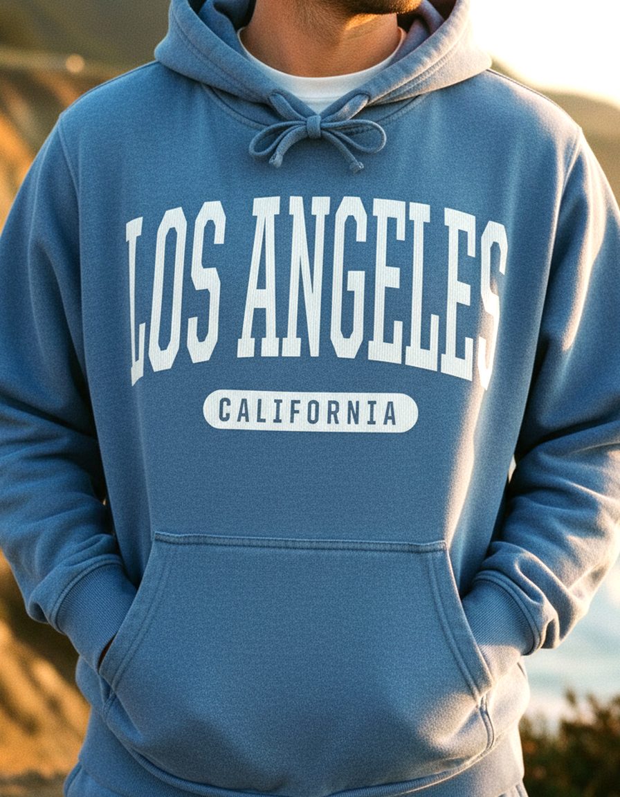 Los Angeles Hoodie Lifestyle Male