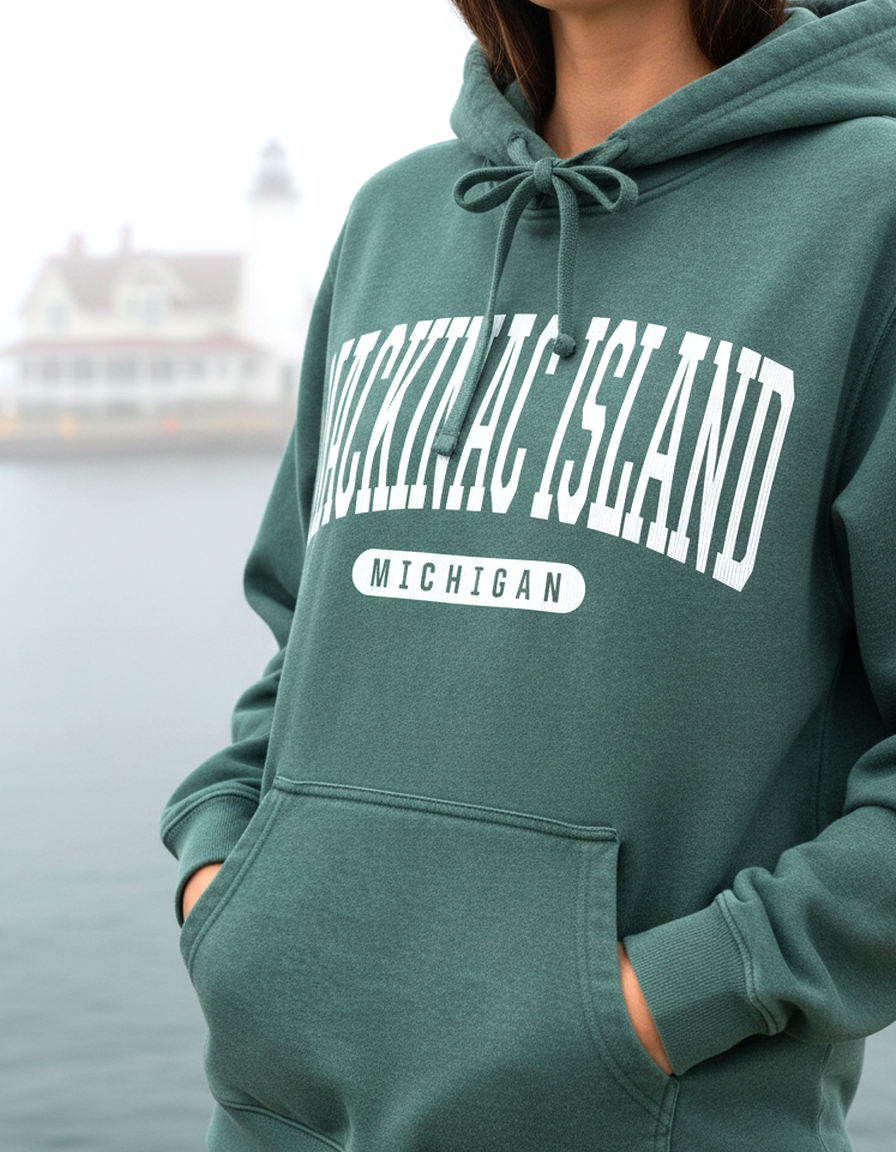 Mackinac Island Hoodie Lifestyle
