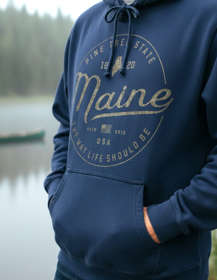 Maine Hoodie Lifestyle Male
