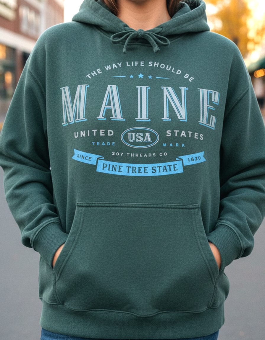Maine Hoodie Lifestyle Female