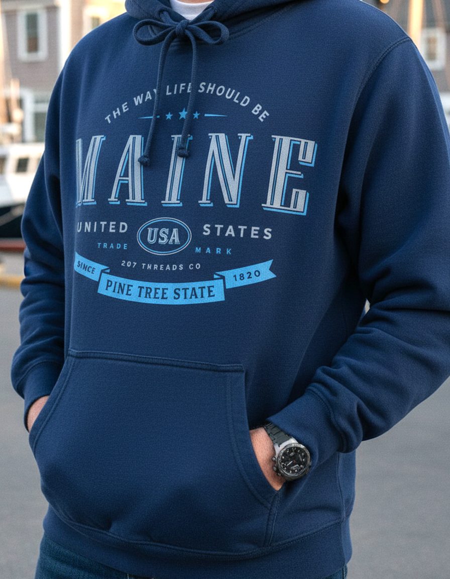 Maine Hoodie Lifestyle Male