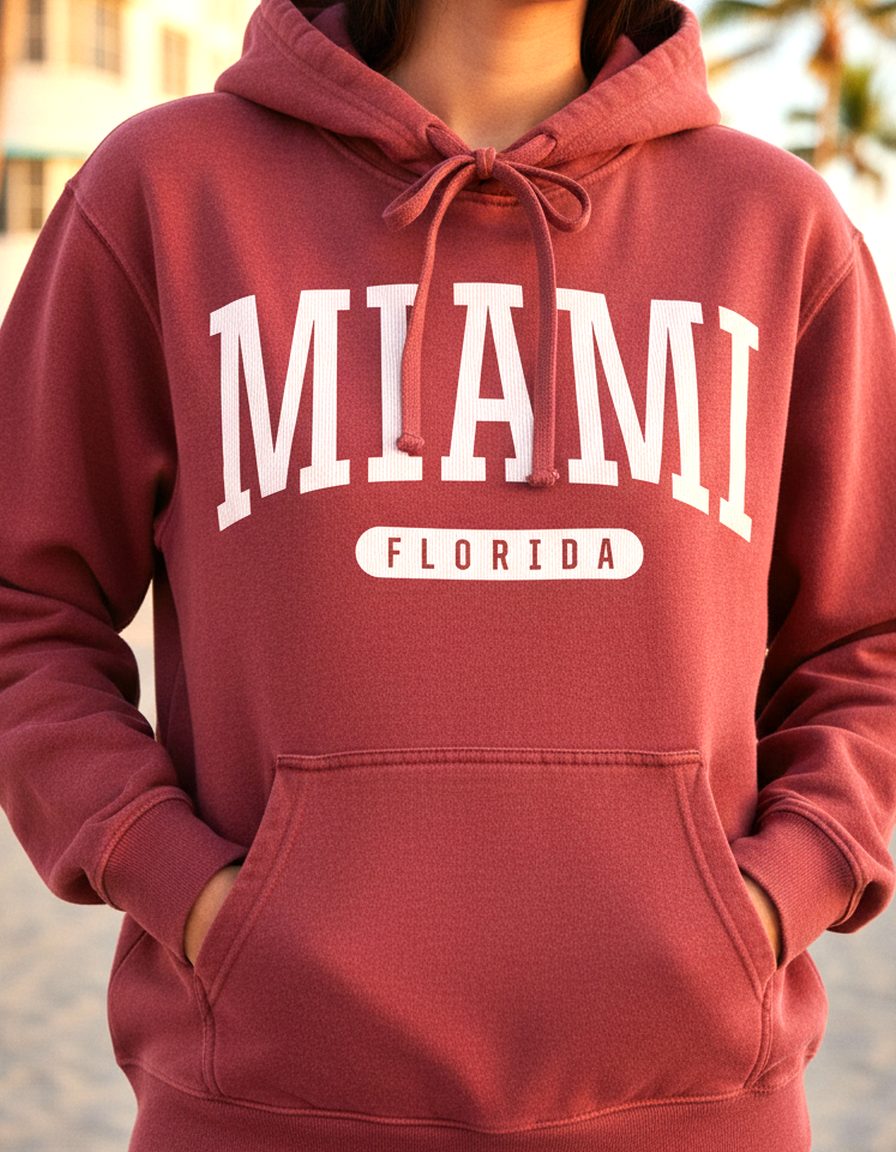 Miami Hoodie Lifestyle Female