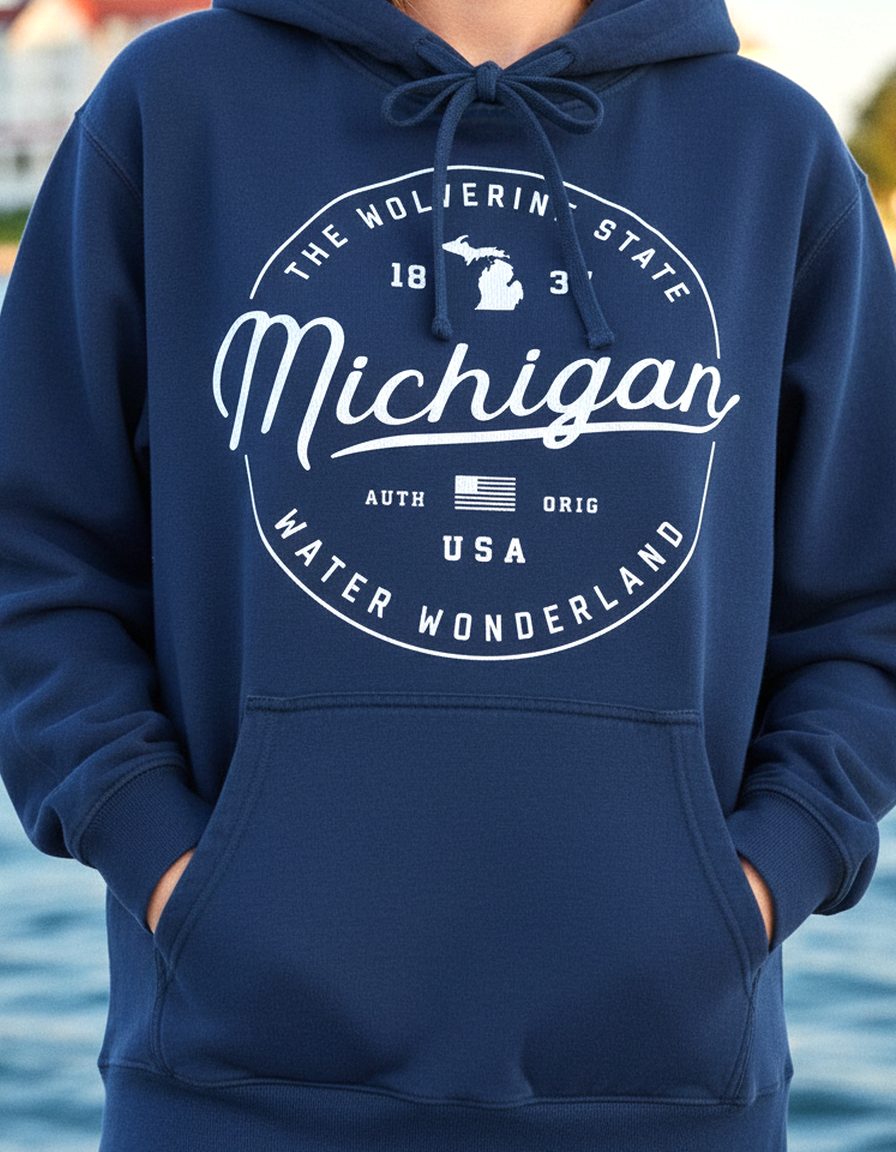 Michigan Hoodie Lifestyle Female