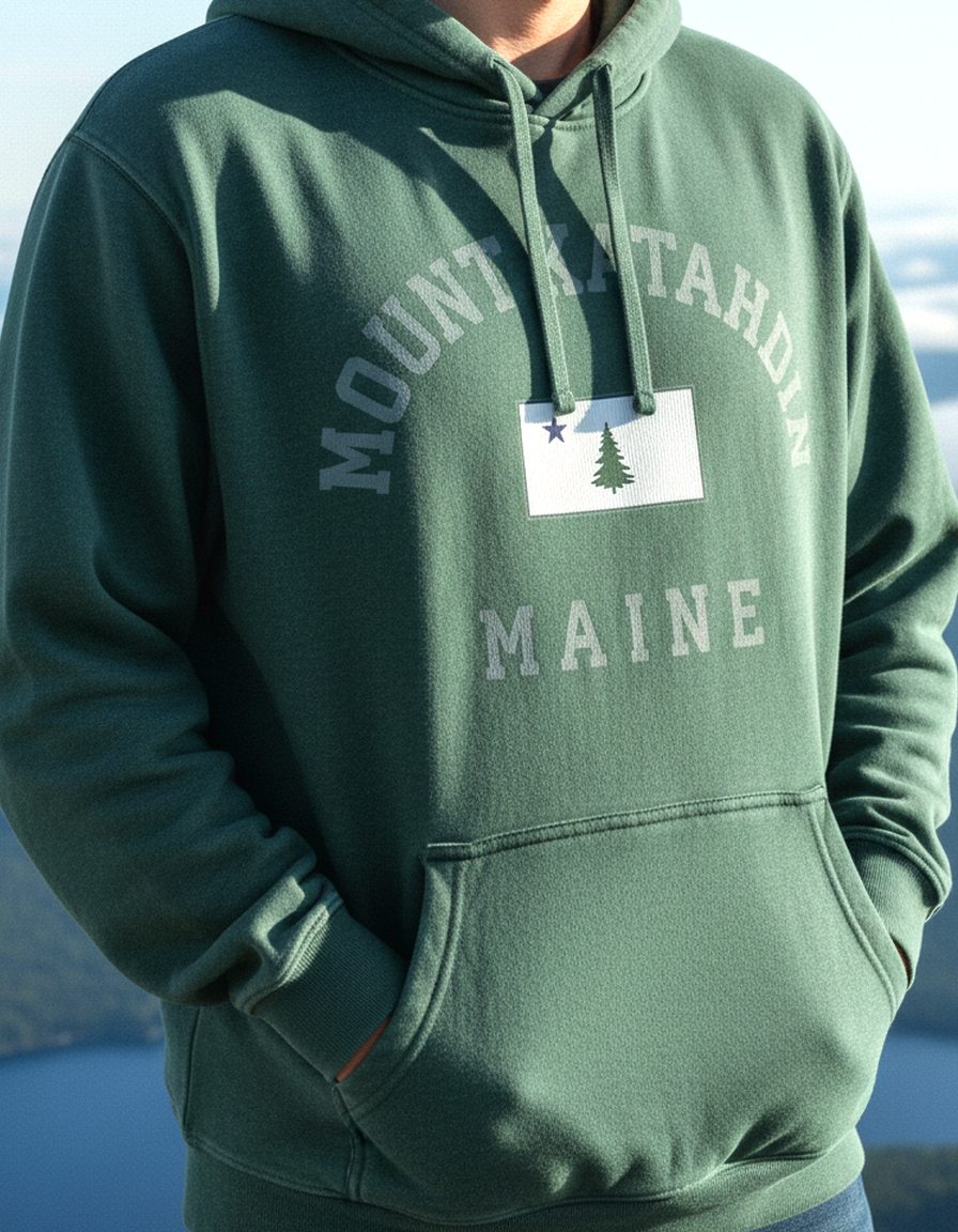 Mount Katahdin Hoodie Lifestyle Male