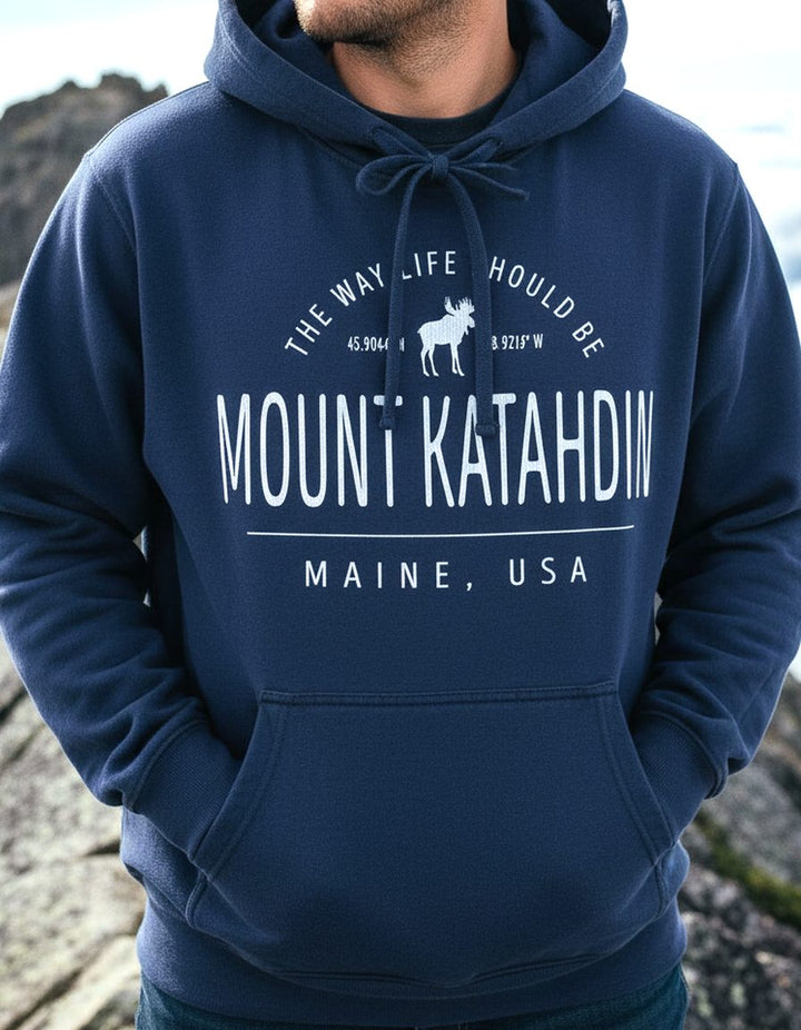 Mount Katahdin Hoodie Lifestyle Male