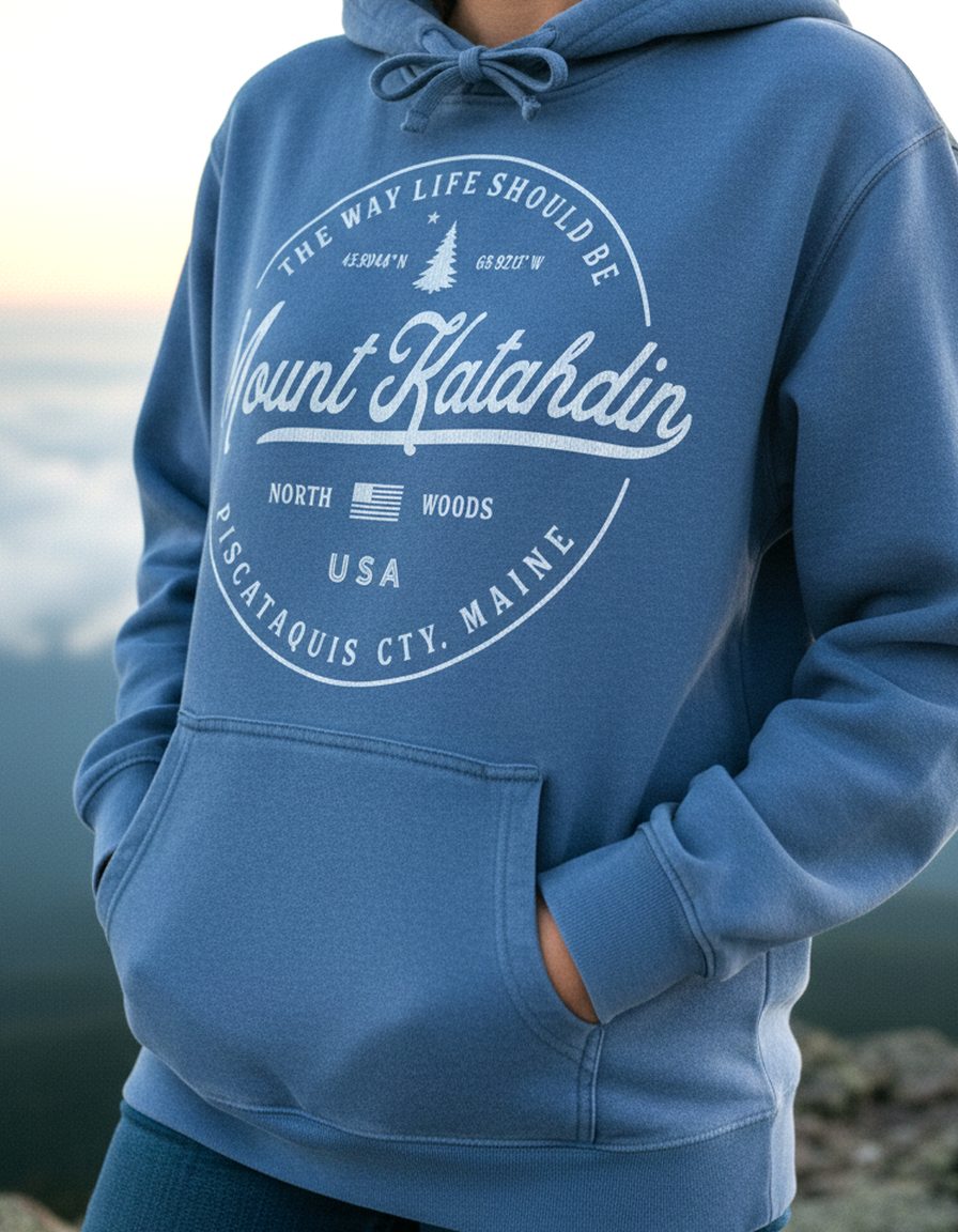 Mount Katahdin Hoodie Lifestyle Female