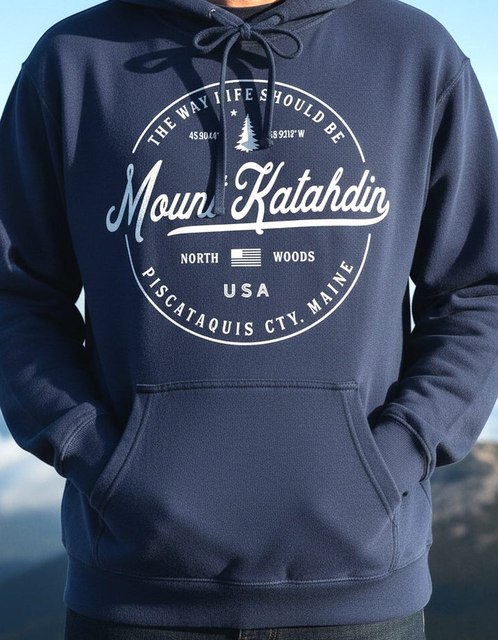 Mount Katahdin Hoodie Lifestyle Male
