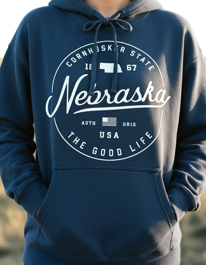 Nebraska Hoodie Lifestyle Female