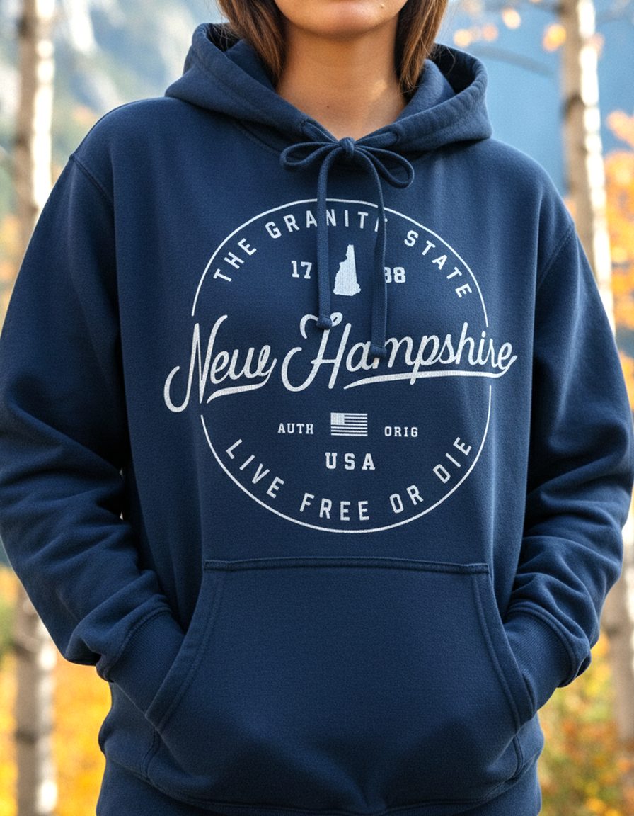 New Hampshire Hoodie Lifestyle Female