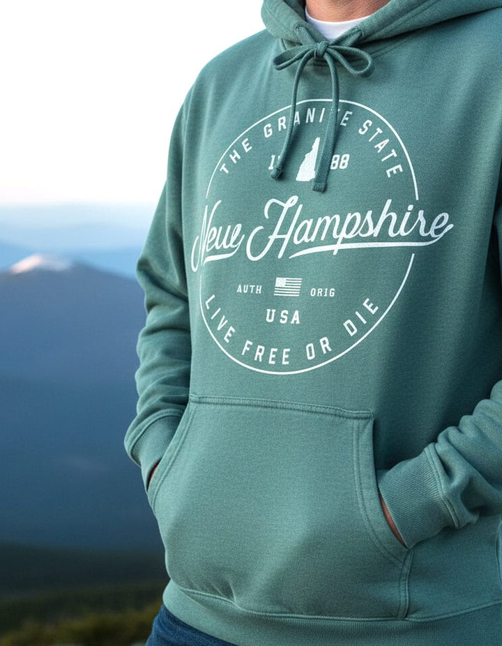 New Hampshire Hoodie Lifestyle Male