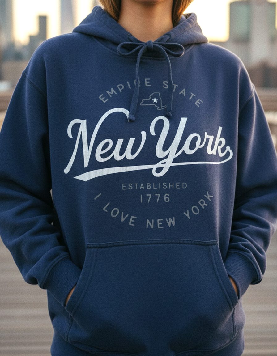 New York Hoodie Lifestyle Female