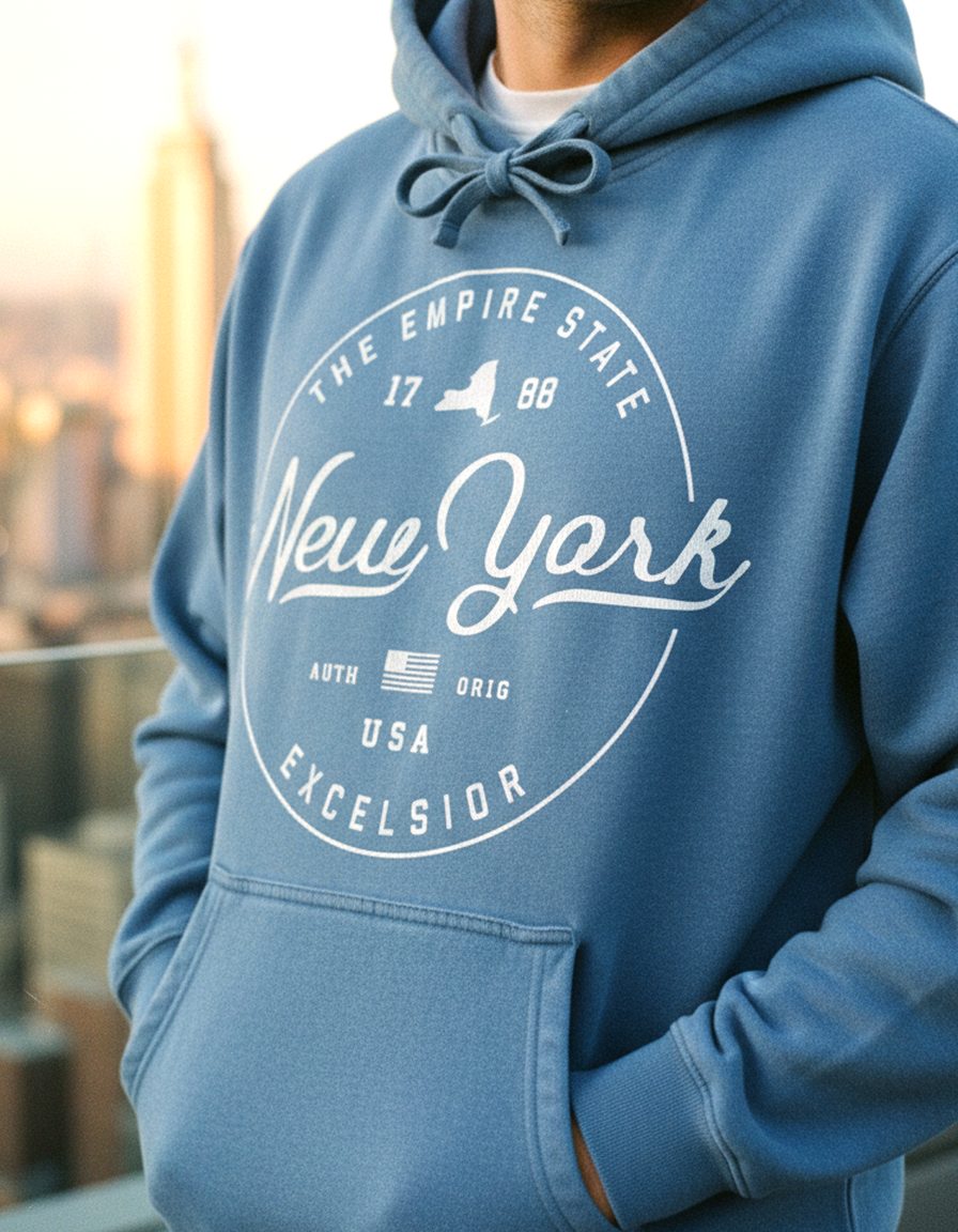 New York Hoodie Lifestyle Male