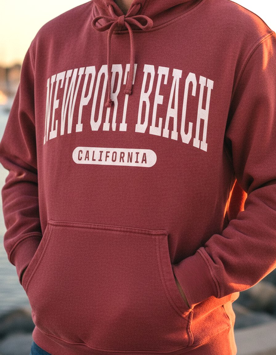 Newport Beach Hoodie Lifestyle Male