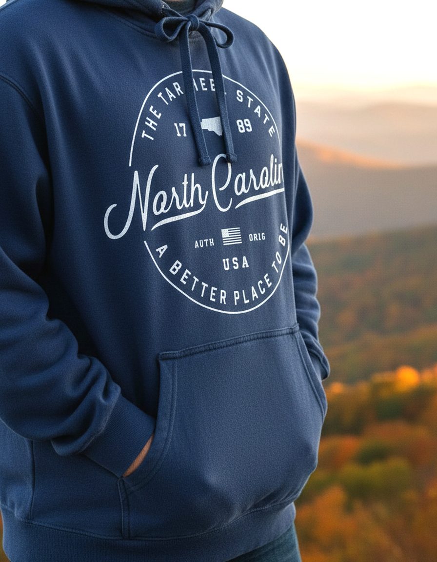North Carolina Hoodie Lifestyle Male