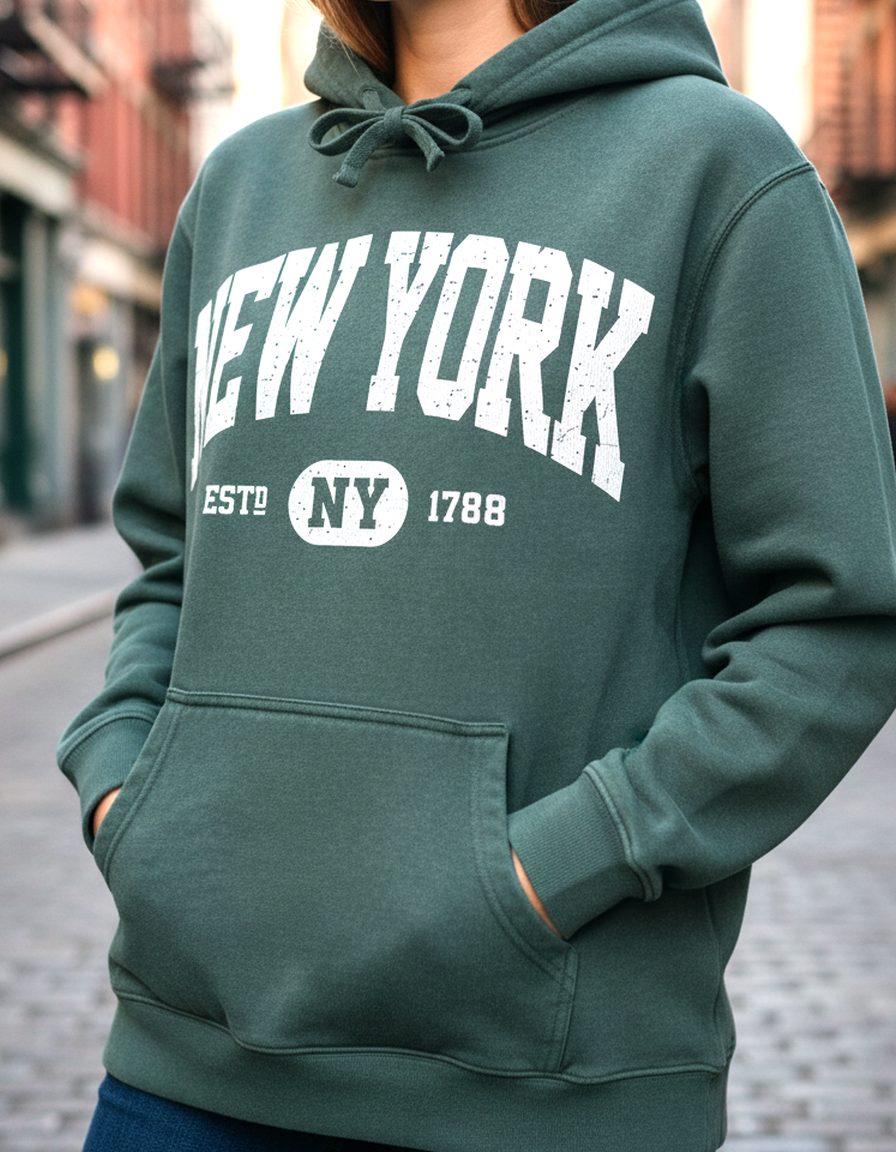 New York Hoodie Lifestyle Female