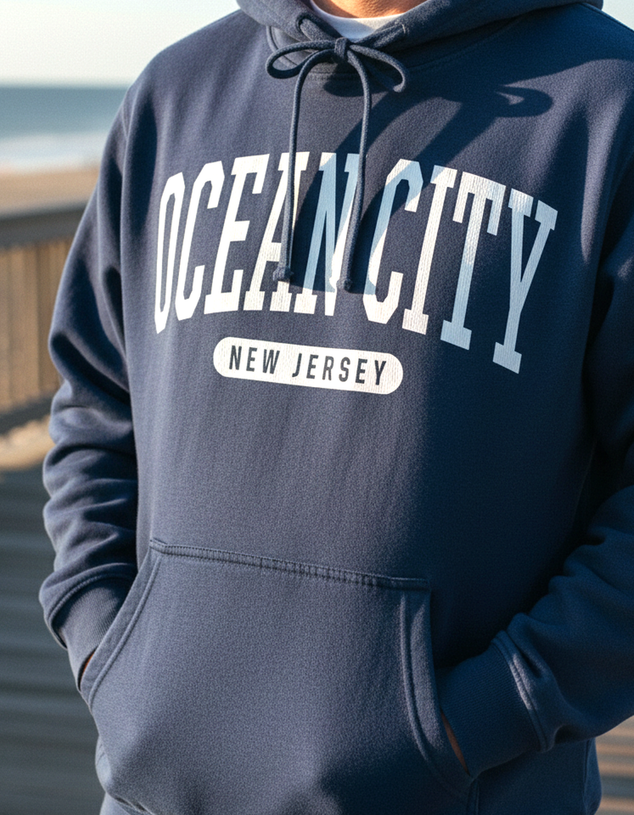 Ocean City New Jersey Hoodie Lifestyle